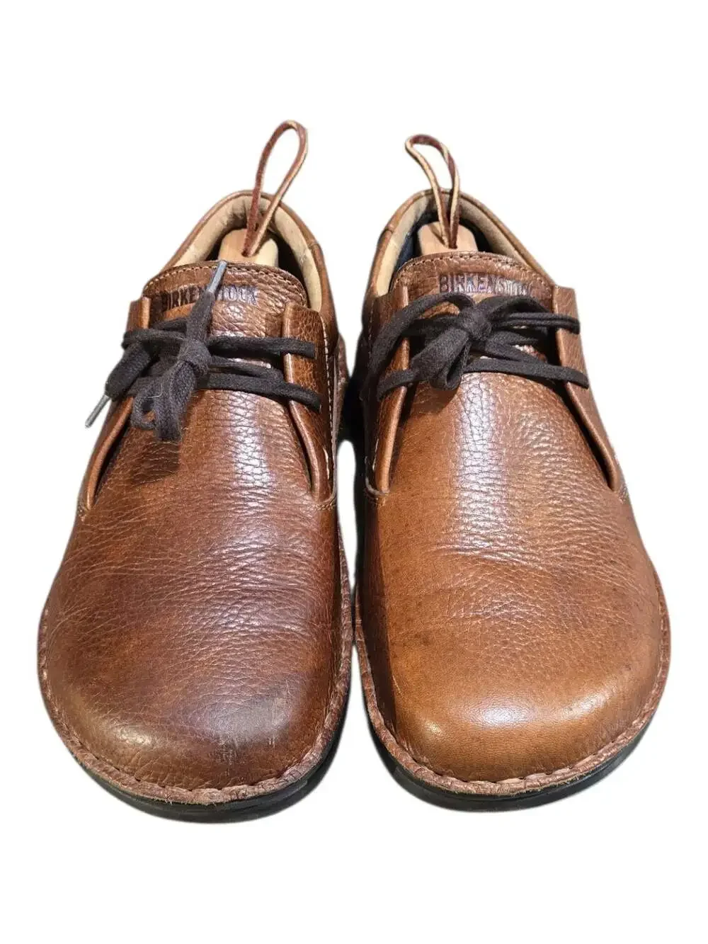 Birkenstock Memphis Brown Leather Lace-Up Oxford Shoes Men's Size 10